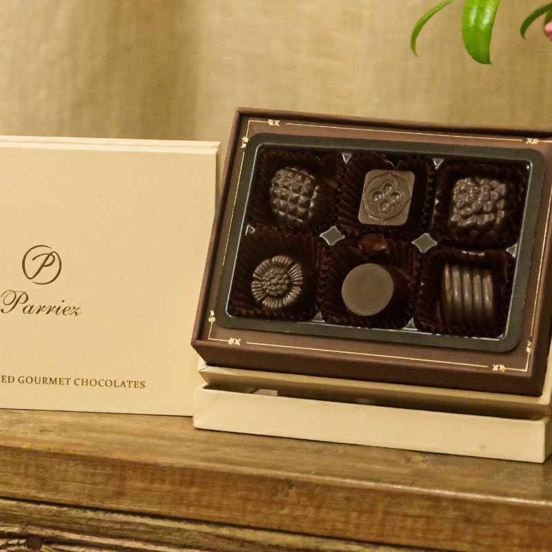 Parriez Chocolates box size 2x3